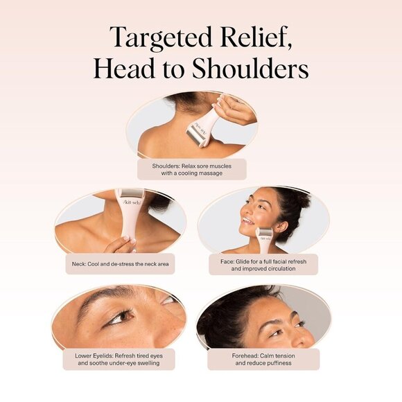 Face Ice Roller Stainless Steel Cooling Puffiness Redness Headaches Travel - Picture 7 of 10